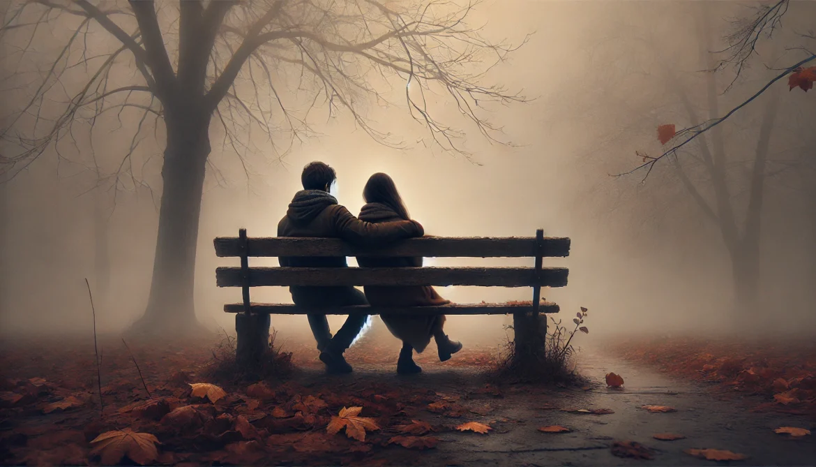 a melancholic and emotional scene inspired by Gabriel Garcia Marquez's phrase_ 'The worst way to miss someone is to sit beside her and know she will never be yours.